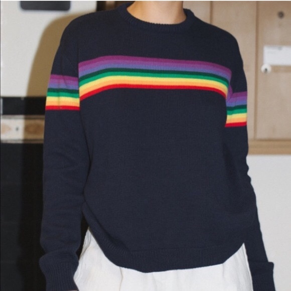 Brandy Melville rainbow sweater - Picture 1 of 3